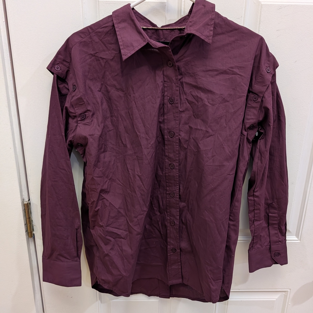 Wildfang Button Down Shirt Unique Sillhouette - image 1